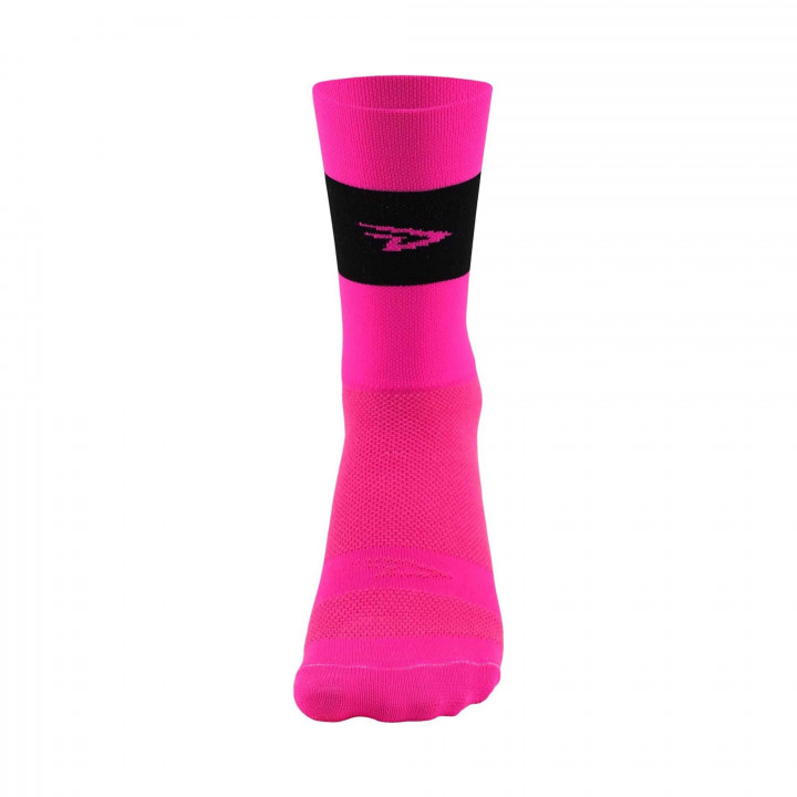 Chaussettes Defeet cyclismo rose ou jaune fluo en vente sur cyclonesocks.com