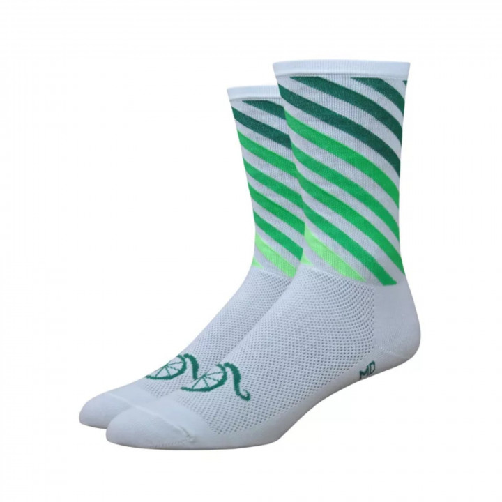 Chaussettes de cyclisme Defeet Decade Pro disponibles sur cyclonesocks.com