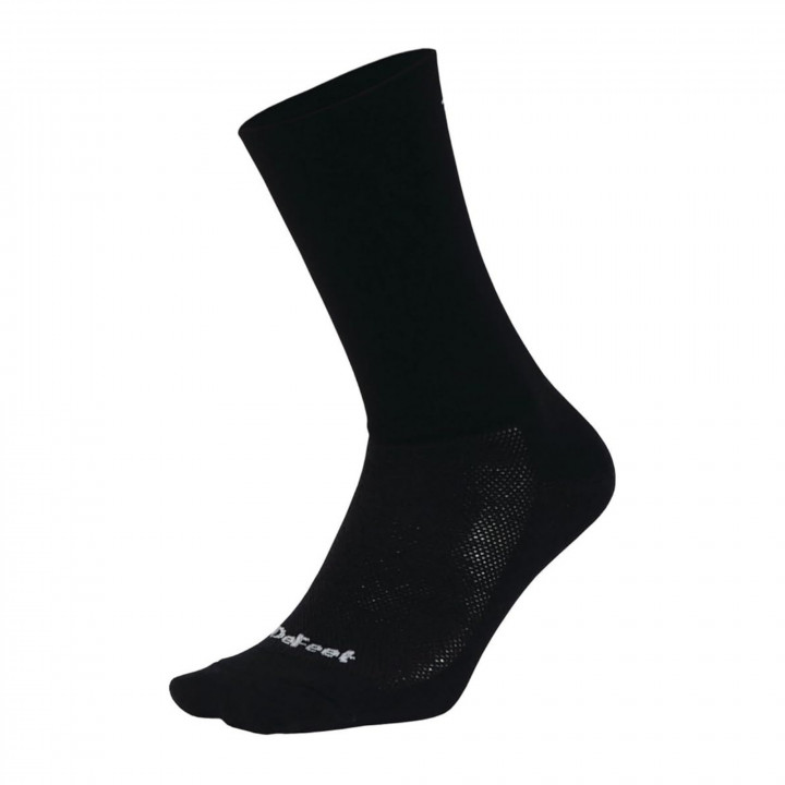 Chaussettes Defeet Aireator noir double-épaisseur en ente sur cyclonesocks.com